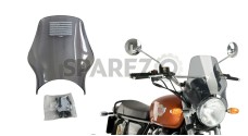 Royal Enfield GT Continental and Interceptor 650 Light Smoke Fly Screen   - SPAREZO